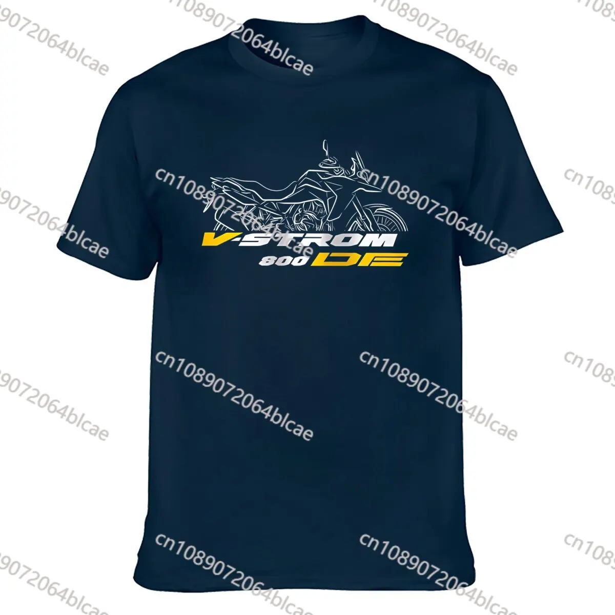 2024 Men T Shirt Casual T-Shirt Suzukis V-Strom 800 Graphic Summer Short Sleeves 100% Cotton