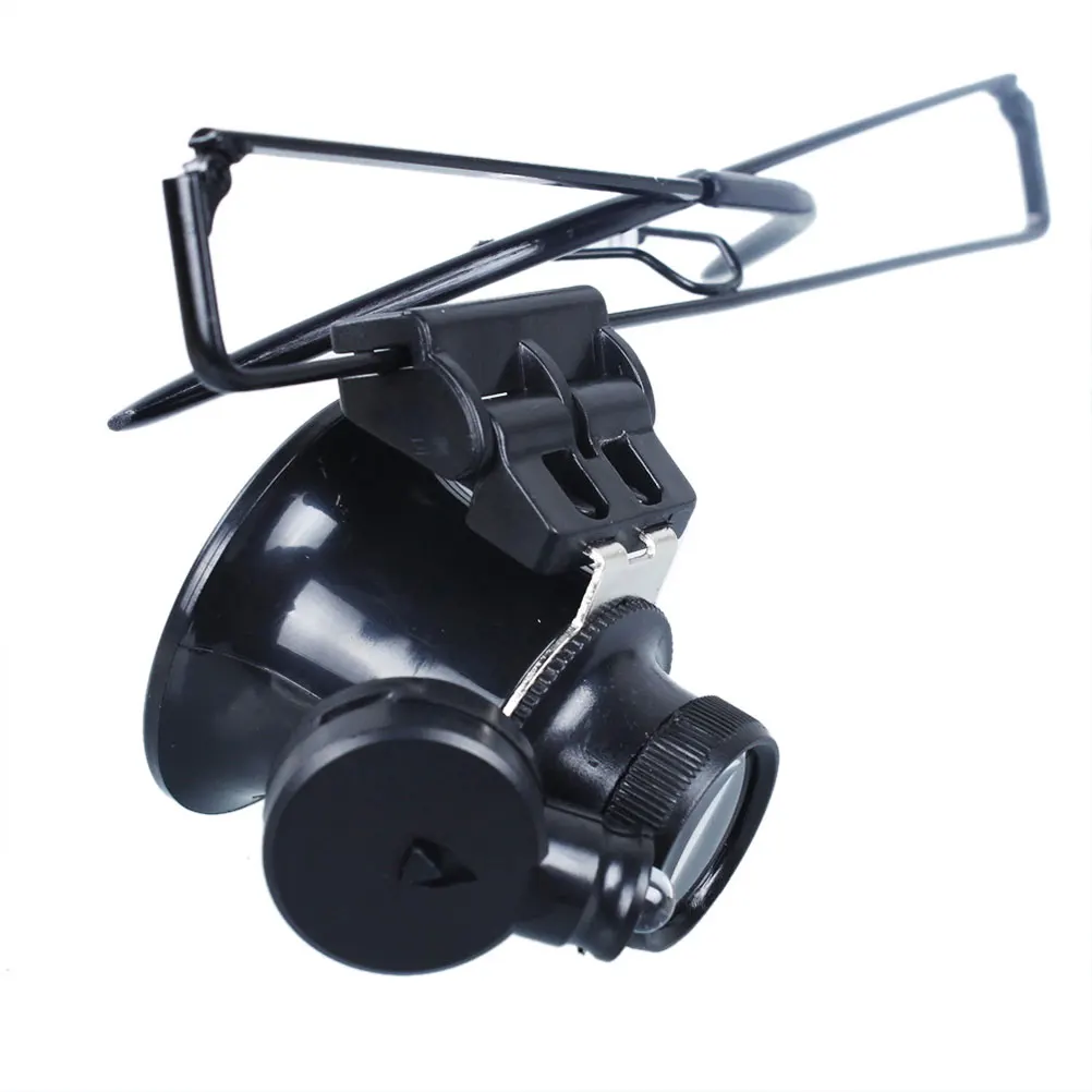 

High-Power Magnifying Glass For Jewelry Watch Repair Head-Mounted Magnifier Lens Stable Bracket Lightweight Durable