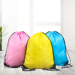 Drawstring mochila náilon dobrável esportes ginásio drawstring sacola saco para homem feminino