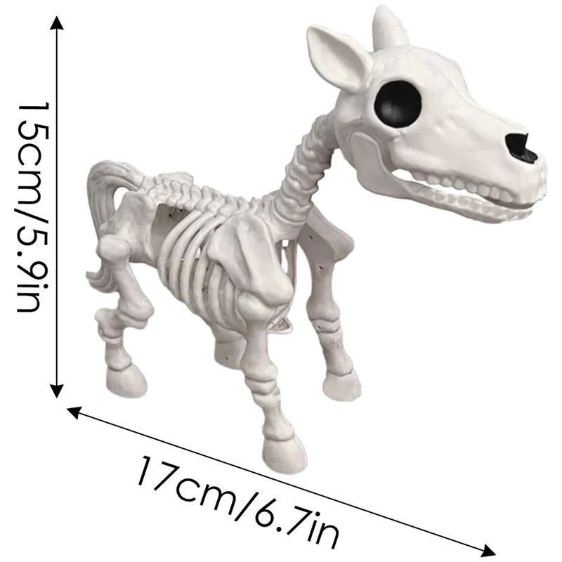 Halloween-Pferdes kelett, neue Pferdes chädel stütze, Pferdes kelett Halloween-Dekor, Skelett pferd Halloween-Tür