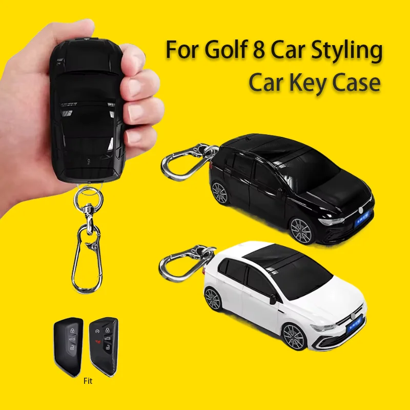 For VW Golf 8 Mk8 GTI GTD R ID3 ID4 2020 Car Key Case Creative Remote Key Cover Holder Personalized Gift Keychain Accessories