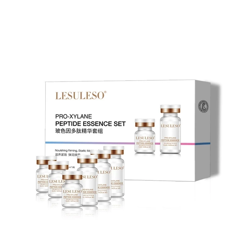 Hyaluronic Acid Peptides Essence Sets for Face Anti-Aging Firming Lift Reducing Pores Fade Fine Remove Pro-Xylane Peptides Serum