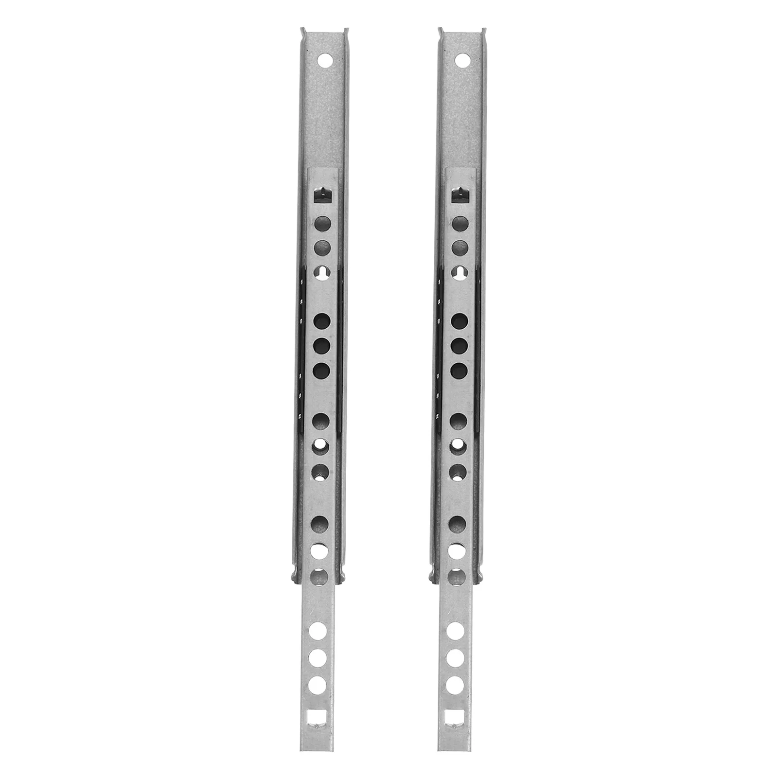 

2 Pcs Slides Drawer Soft Close Glide for Drawers Dresser Wardrobe Full Extension Ball Bearing Slider Silver Bottom Mount