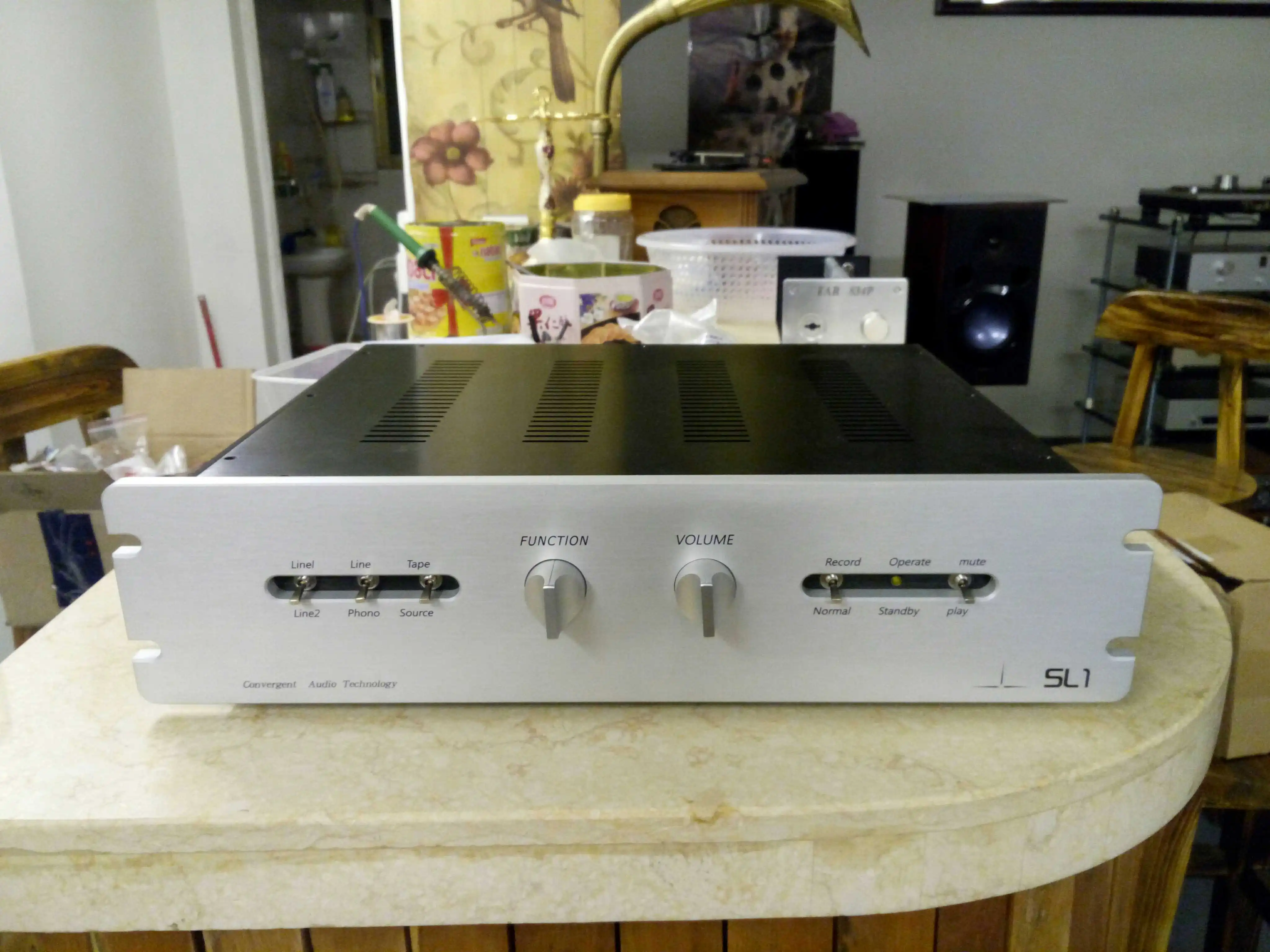 Vollaluminium CAT SL-1 SL1 Röhren-Vorverstärker DIY-Gehäuse mit Drehreglern – Detail 1
