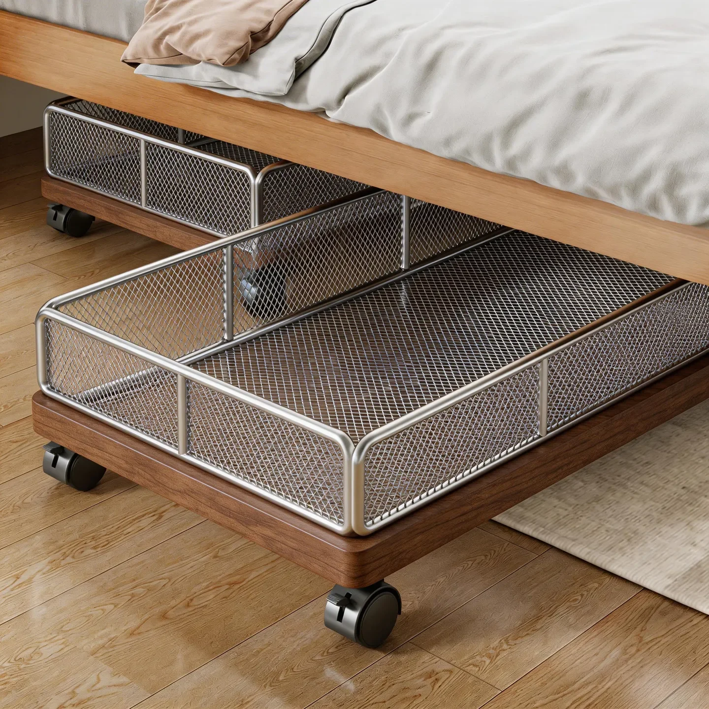 DSA Under the bed storage box Household bedroom Under the bed Clothes sorting storage box Dormitory bed Clothing storage
