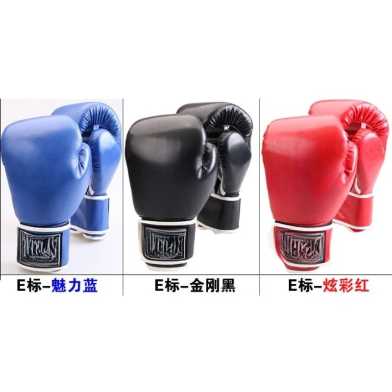 6/8/10/12/14 أوقية قفازات الملاكمة المهنية سميكة بولي Muay الملاكمة التايلاندية Sanda MMA قفازات التدريب الملاكمة التدريب الملحقات #4