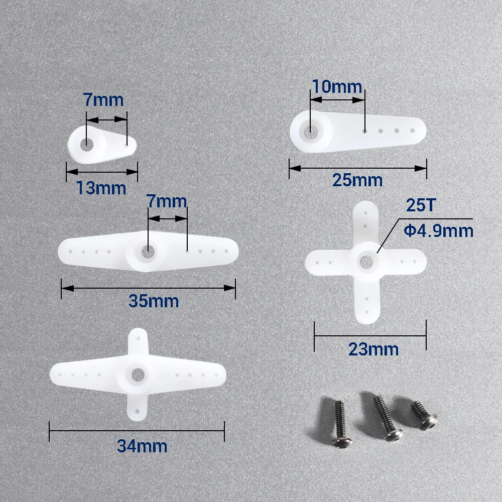 AFRC 25T Plastics Servo Horn Arm Accessories For AFRC D1338TG, D2114TG,D2307HC,D2407HC-P1001