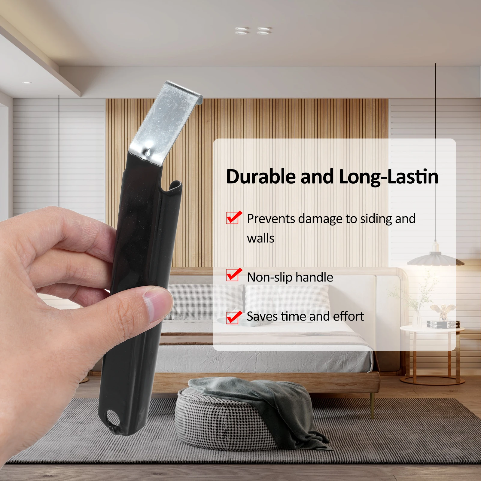2 Pack Vinyl Siding Removal Tool for Installation and Repair Extra Long Non-Slip Grip Handle Easy Removal    JJ1534
