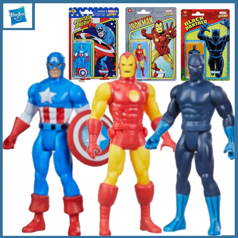 

Hasbro Genuine Marvel Legends 3.75 Inches Captain America Iron Man Black Panther Action Figure Toys for Boys Girls Gift Model