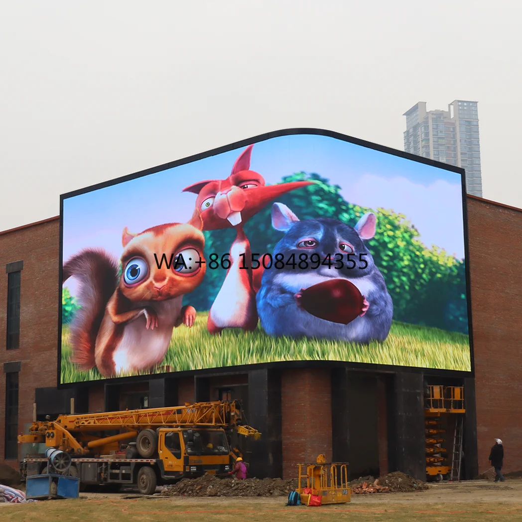 

P3 Outdoor Full Color LED Display IP65 Waterproof HD Screen Sunlight Readable 5000cd Brightness 3-Year Warranty for Advertising
