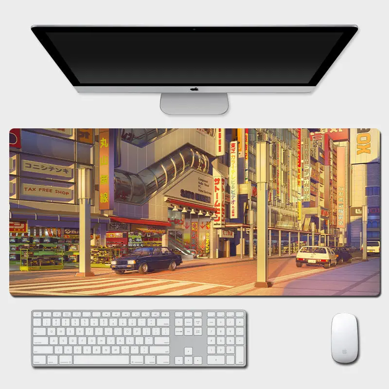 

800x300x3mm Beautiful Scenery Mouse Pad Art Large Overlock Edge Mat Rubber Speed PC Computer Gaming Mousepad Desk Keyboard Mat