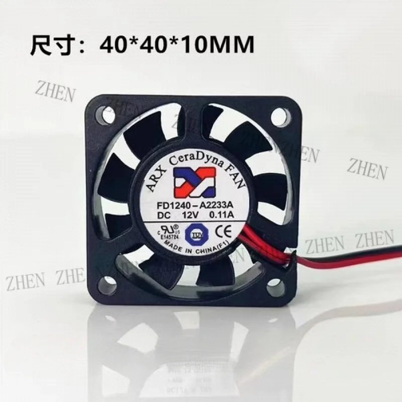 

Y for ARX FD1240-A2233A 4010 DC12V 0.11A 4CM 2-Wire Cooling Fan