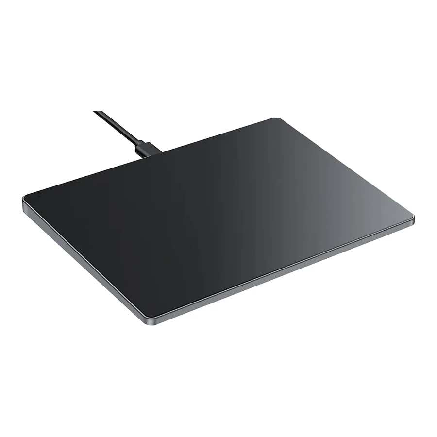 Black Slim Wired Touchpad Mouse USB-C Plug and Play Wired Touchpad Silent Multi-Touch Trackpad for Windows10/11