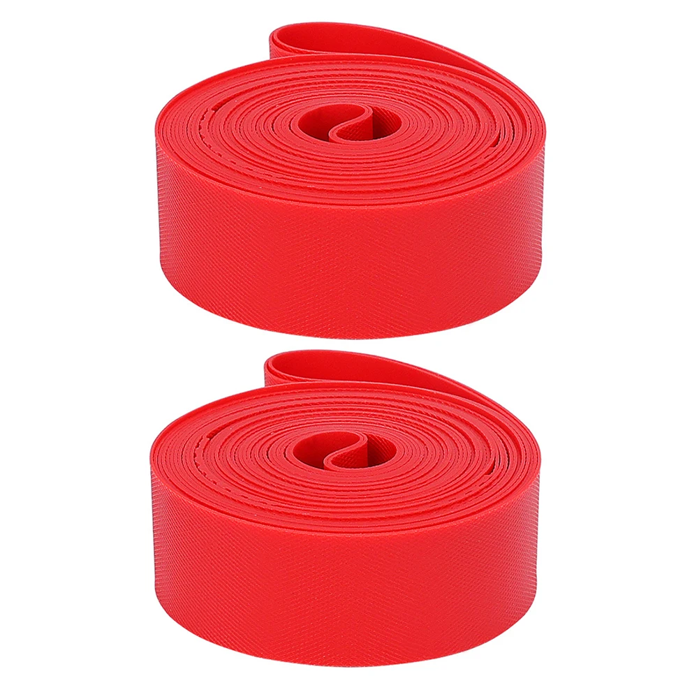 Mountain Bike Tire Liner Anti-Puncture Pad High Pressure Anti-puncture Tire Pad Inner Red Ultra-light PVC Tube Protection Rim