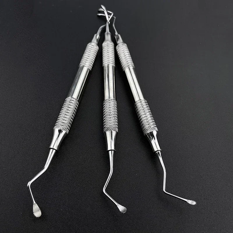 Dental Jagged Curette Professional Implant Instruments Tools Stainless Steel Periodontal Bone Dentales Curetas Materiales Tools