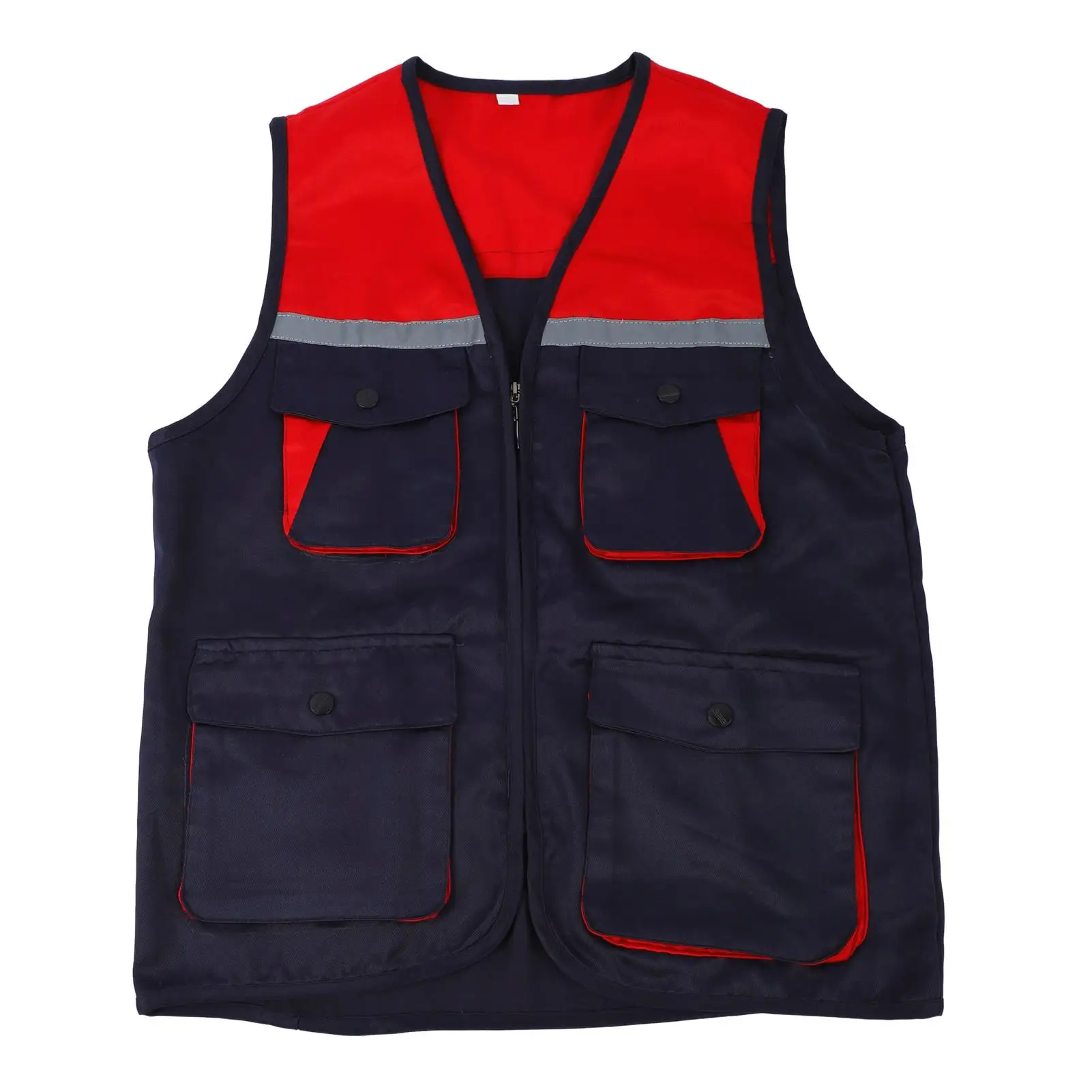  for men s Reflective Safety Vest with Zipper Front Fluent Color Block Design for night Work