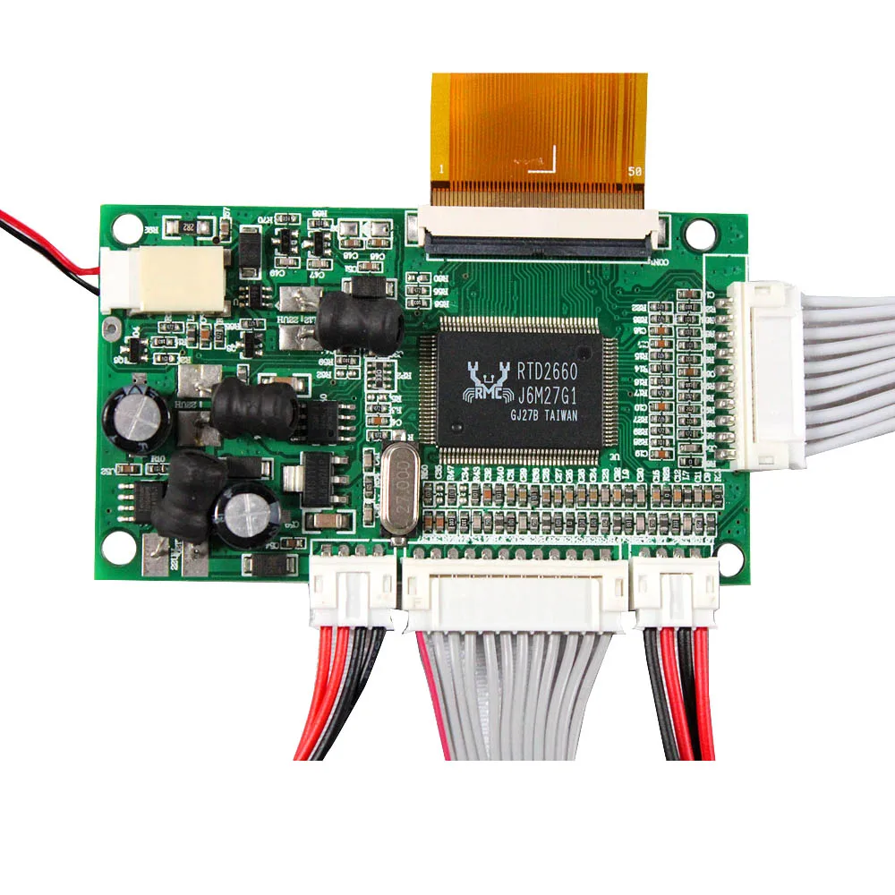 8 "EJ080NA-05A 800X600 LCD 4 سلك شاشة تعمل باللمس مقاوم مع لوحة تحكم VGA 2AV