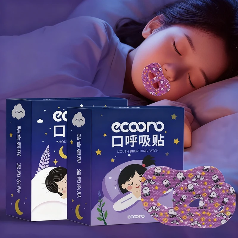 

30Pcs Mouth sealing correction patch Cartoon Mouth Breathing Corrector Tape for Kids Anti Snoring Lip Seal Strips for Night Time