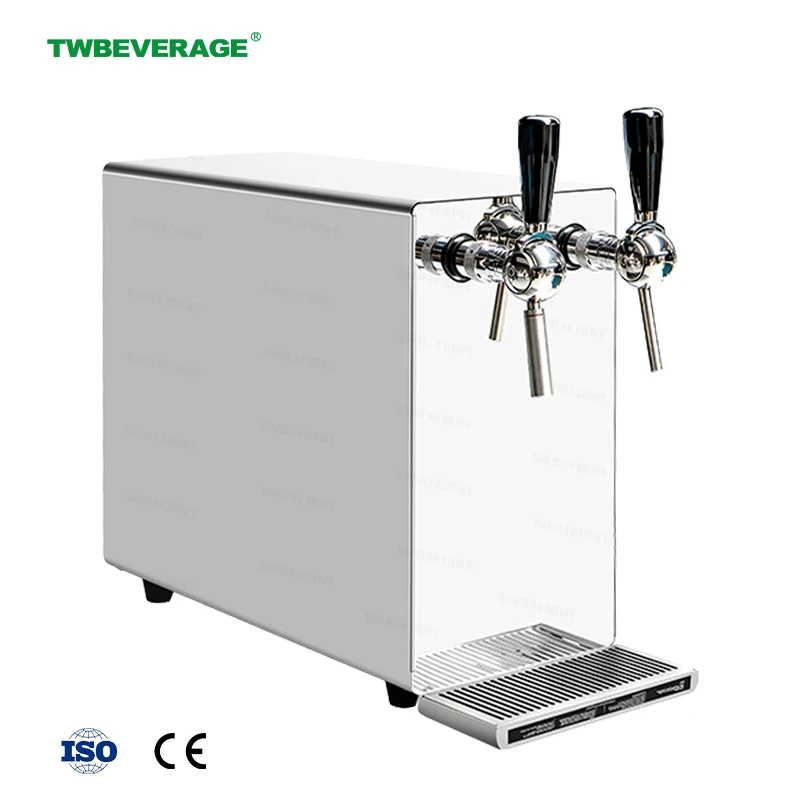 Commercial Grade Electric Desktop 1 2 3 Handle Valve Stainless Steel Integrated Cooling Carbonated Soda Drink Sparkling Water