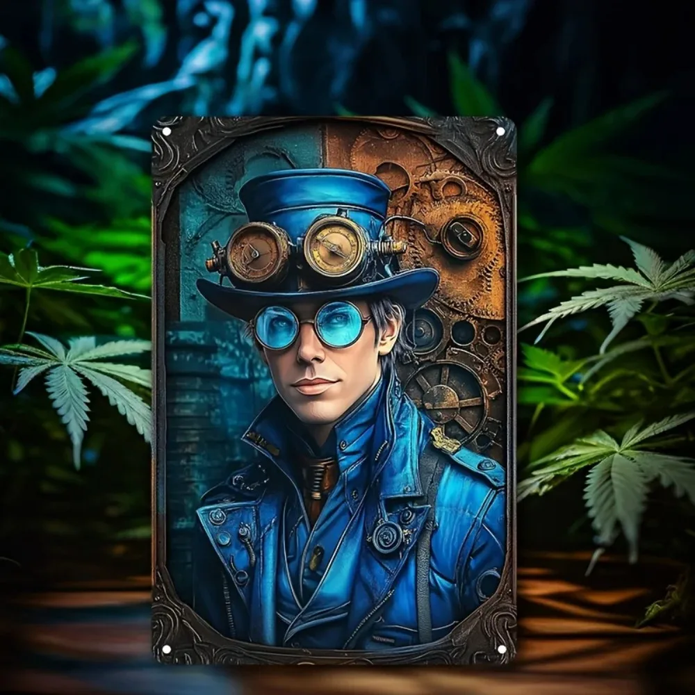 Steampunk Retro Aluminum Wall Art Metal Sign 8x12in 12x18in