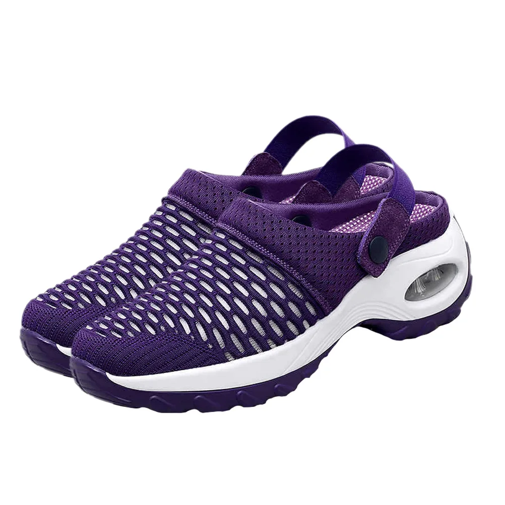 

1 пара дышащих сетчатых сандалий, легкая женская повседневная обувь, нескользящие спортивные сандалии, удобные для путешествий и улицы