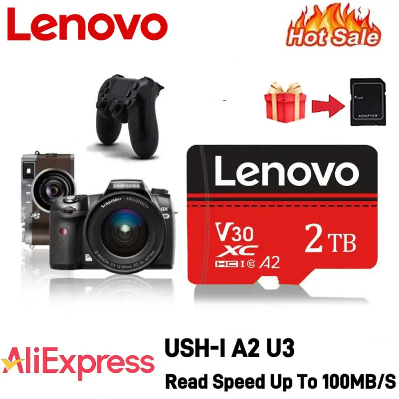 Lenovo High Speed Micro TF SD Card 512GB 256GB 128GB 64GB 32GB TF Flash Memory Card Driving Recorder Cameracartão De Memória