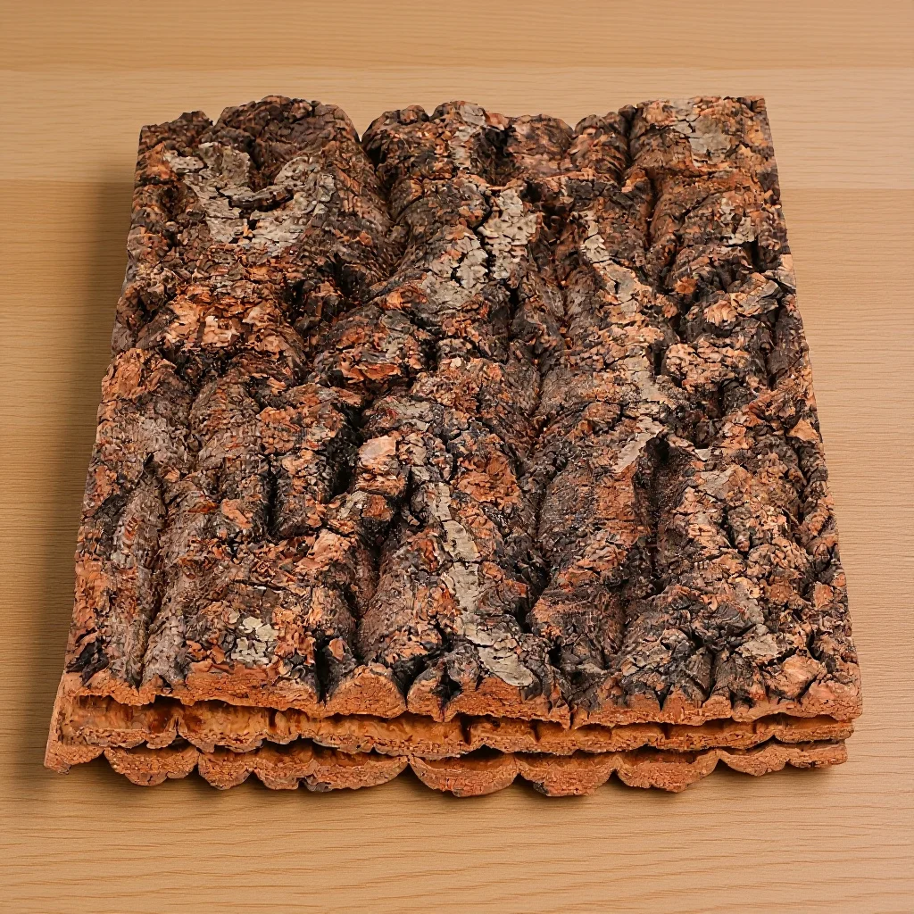 

3Pcs Reptile Climbing Bark Natural Tree Bark Platform Terrarium Background Realistic Habitat Decor for Small Lizards Turtles