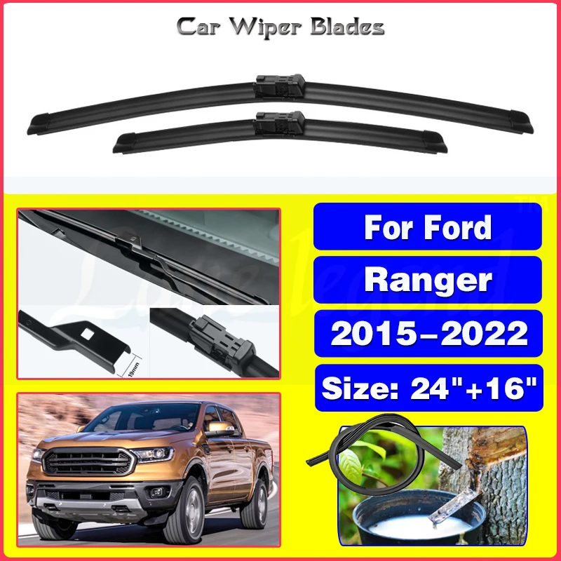 

Car Wiper Blades For Ford Ranger 2015-2022 Windshield Windscreen Front Window Blades 24"+16" Car Accessories 2018 2019 2020 2021