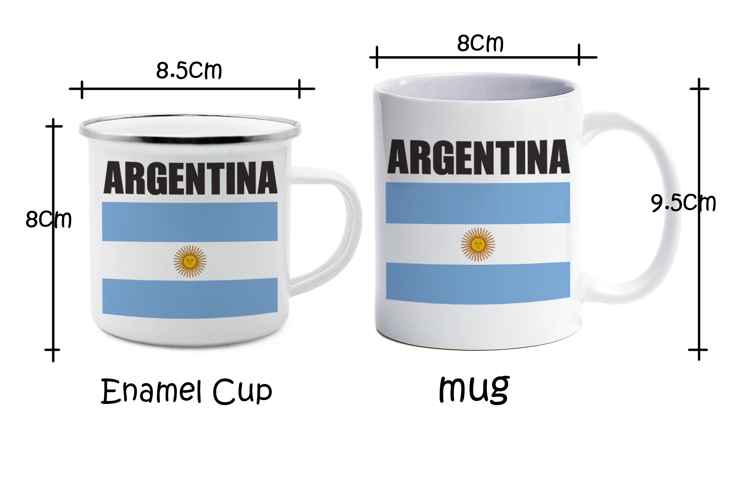 A DIY Argentina Flag Football Coffee Cup 11oz Funny zq Ceramic Coffee Football Fans Memorial Cup Handle Tea Cup Drink Cup