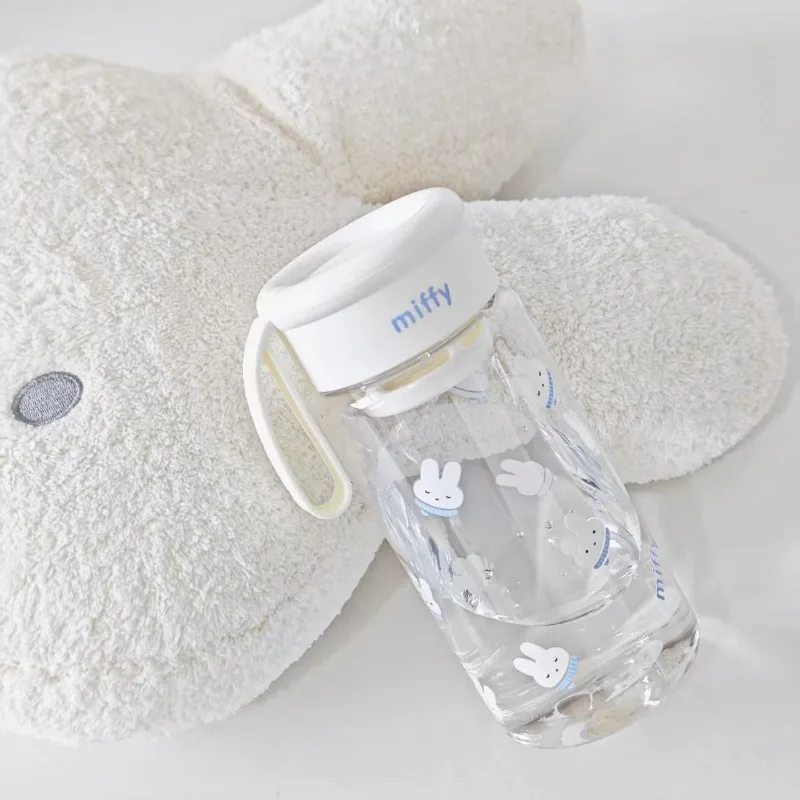 

Cute Miffy Cartoon Large Capacity Cup 500ml Tumbler Heat-Resistant Portable Water Bottle for School & Walking Leak-Proof Gift