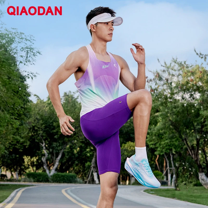 QIAODAN Feiying Men Tight Shorts 2026 Summer New Running Woven Half Pant with Waist Pocket Fitness Men's Clothing QXBZK3252148R