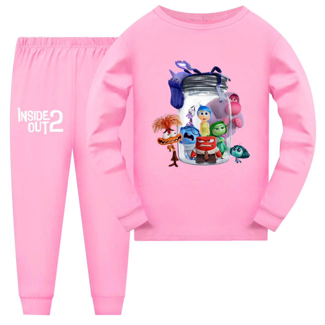 Nuovi bambini girocollo felpa con cappuccio cartone animato Inside Out vestiti pigiama felpa a maniche lunghe Ragazzi ragazze Kawaii top casual + pantaloni set da 2 pezzi