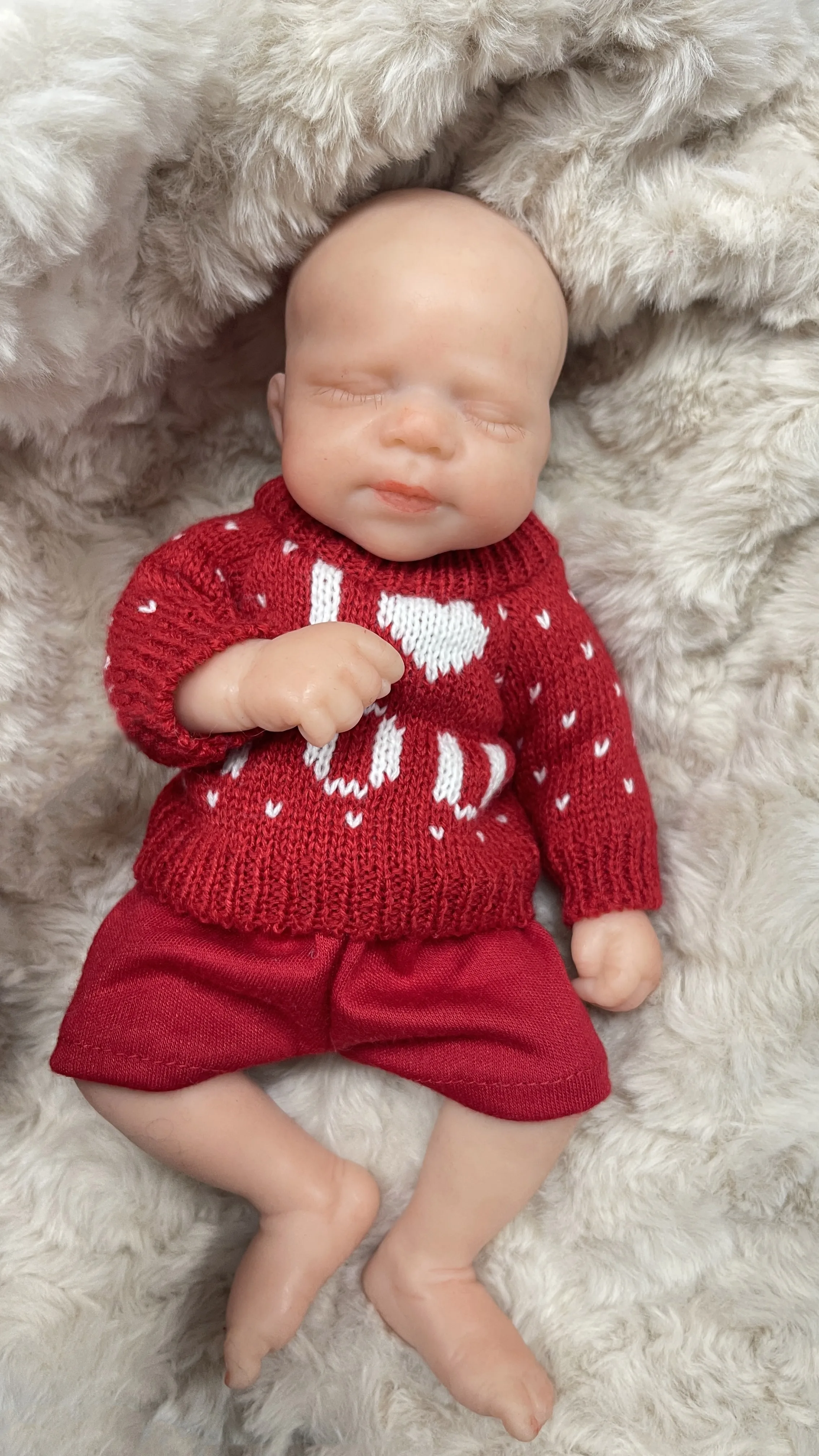 لا الشعر Pascale 10 بوصة اليدوية لطيف الملابس الصلبة سوبر لينة مرنة نابض بالحياة سيليكون صغير تولد من جديد دمية طفل تحصيل هدية #5