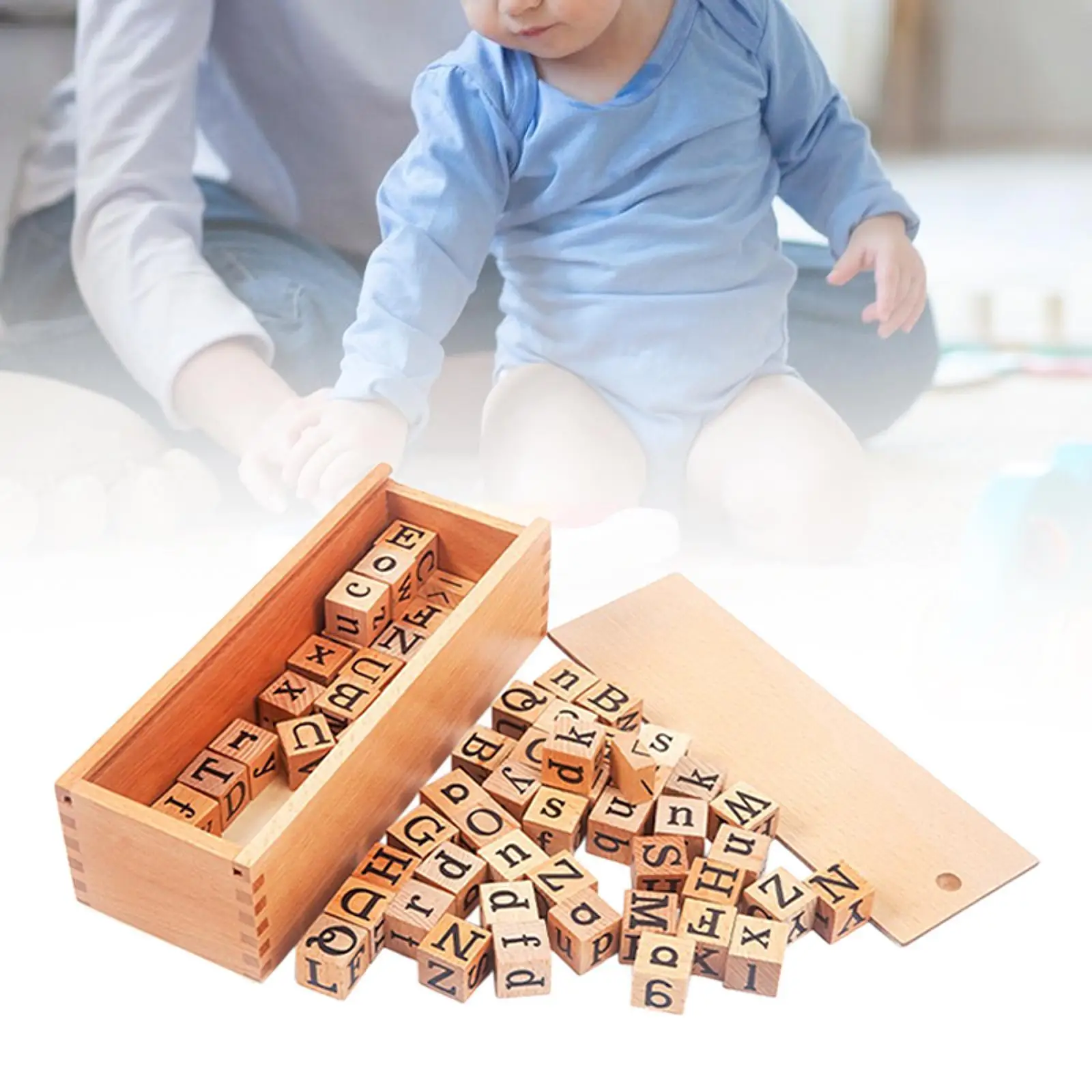 

Wooden Letters Toy Fine Motor Learning Game Educational Puzzle Spelling Games for Kids 3 4 5 Year Old Boy Girls Preschool Gift