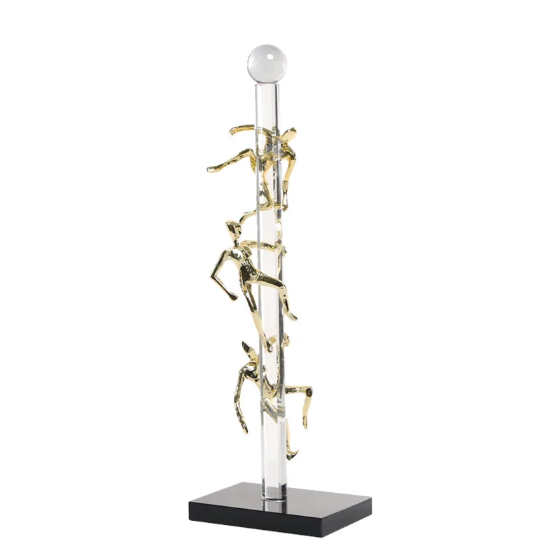 

Modern crystal metal ornaments, model rooms, coffee table study desktop home crafts furnishings