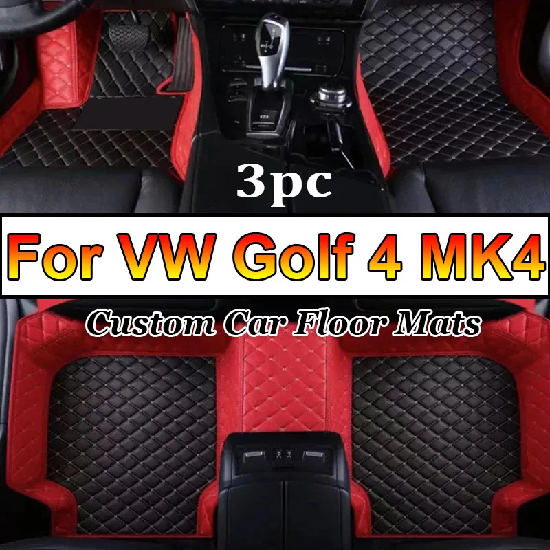 

Автомобильные коврики для VW Golf 4 MK4 1998 ~ 2003, Прямая поставка, центр, автомобильные аксессуары для интерьера, кожаные коврики, коврики, подставки для ног