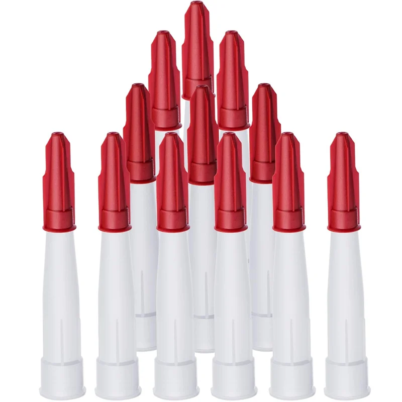 A26F-Silikon Dichtmittel Düsen 24Pcs Kunststoff Schaben Schaber Werkzeug Glas Kleber Abdichten Spitze Applikator Ersatzteile