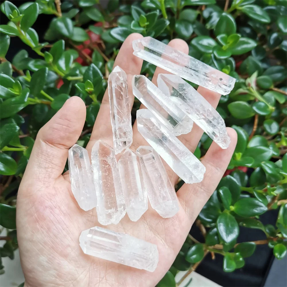 4-10cm Natural Clear Quartz Crystal, Clear Crystal Point,Free Standing Crystal,Imperfect Bulk White Quartz Degaussing Decoration