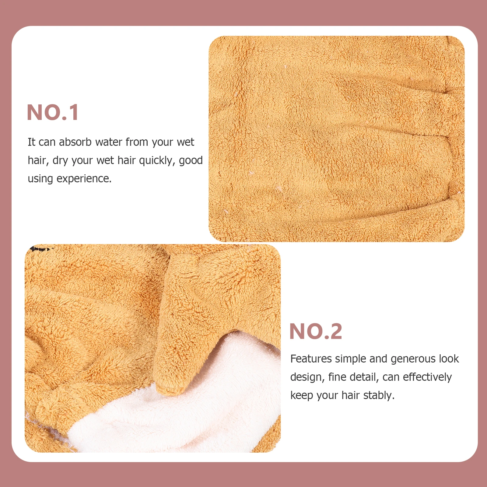 

Coral Fleece Kids Bath Cap Cartoon Absorbent Hair Drying Hat Quick Towel Wrap Elastic Soft Material