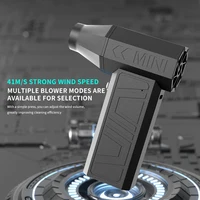 Ventilador Turbo de 130000RPM, plumero de aire eléctrico, herramienta de limpieza portátil, soplador de nieve para coche, 4 engranajes, carga tipo C ajustable