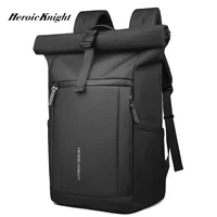 Mochila de viaje Heroic Knight para hombre, mochila informal con tapa enrollable para senderismo, mochila impermeable para exteriores, mochila escolar de fin de semana de gran capacidad