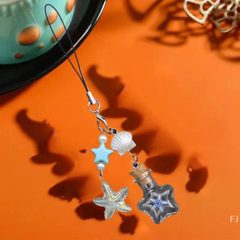 

[YU]Mini Wishing Bottle Keychain For DIY Decoration Craft Keyrings Funny Pendant Lanyard Keycord Jewelry Gift