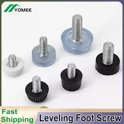 Rubber Adjustable Feet Pad Leveling Foot Screw M6 M8 On Type Table Chair Furniture Leg Anti-shock Protections