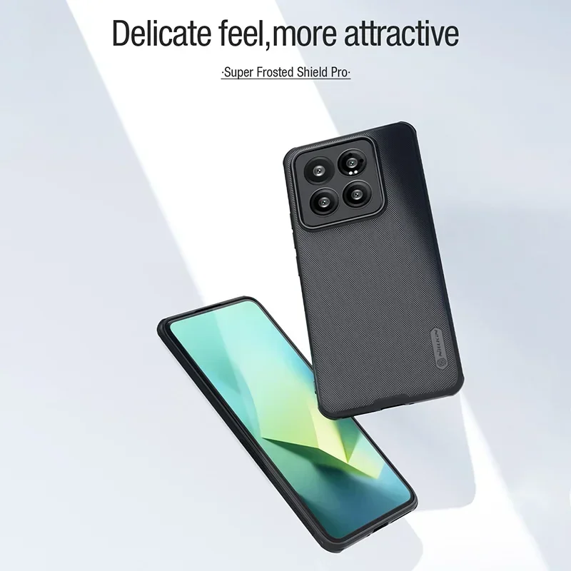 NILLKIN-Super Frosted Shield Pro Case for Xiaomi 14, Magnetic Wireless Charging, MagSafe Back Cover, Non-Slip, Anti-Fingerprint image 2