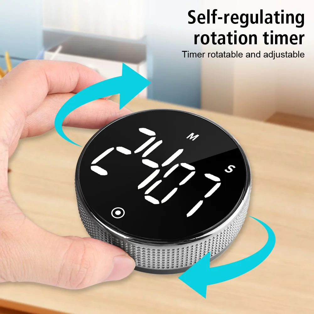 Magnetic Countdown Countup Timer Large LED Display Visual timers Digital Kitchen Timers for Classroom Cooking Fitness Baking