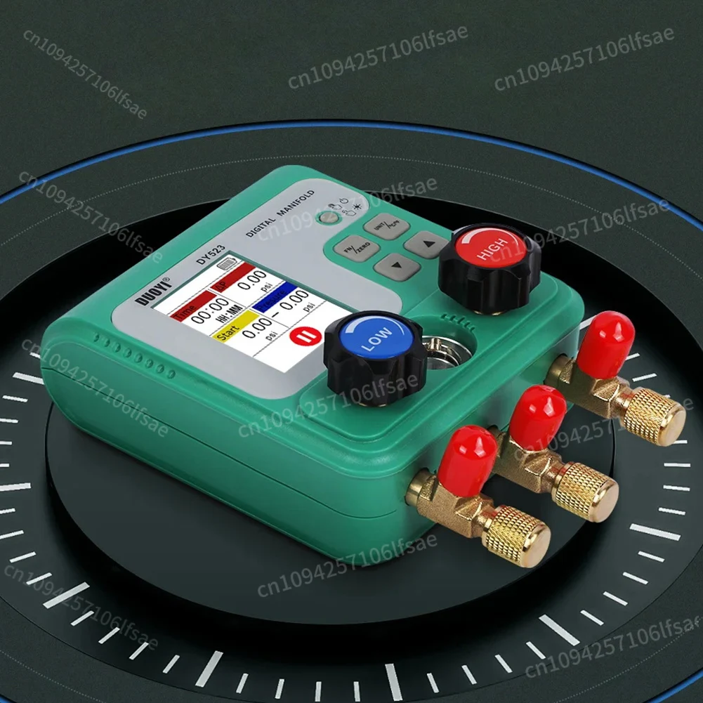 

0-6000Kpa Vacuum Pressure Gauge Digital Manifold Tester Car Air-Conditioning Refrigerant Fluoride Meter