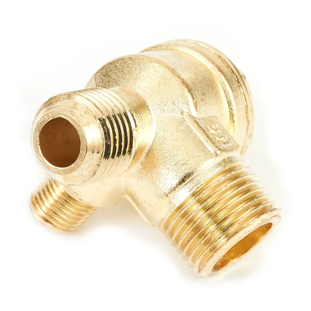 Air Compressor Check Valve Zinc Alloy For Pipeline Connection Air Compressor 3 Port Check Valve Connector Tool