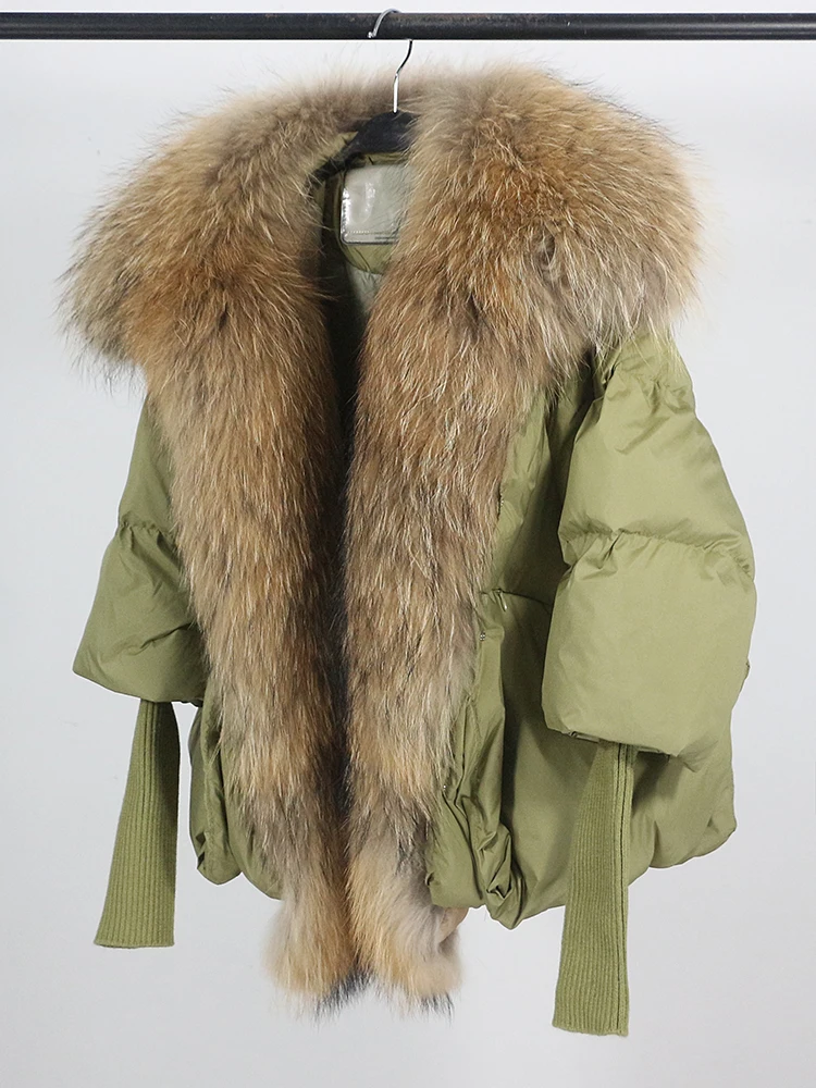 Lose Natürliche Echt Fox Pelz Kragen Mantel Dicke Neue Europäische Mode Weiße Ente Unten Jacke Winter Frauen Warme Luxus Oberbekleidung – Detail 31