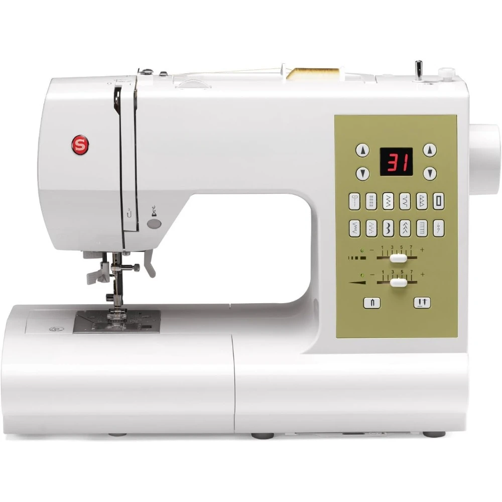 Machine with Built-In Needle Threader, 98 Built-In Stitches - Sewing Made Easy, White