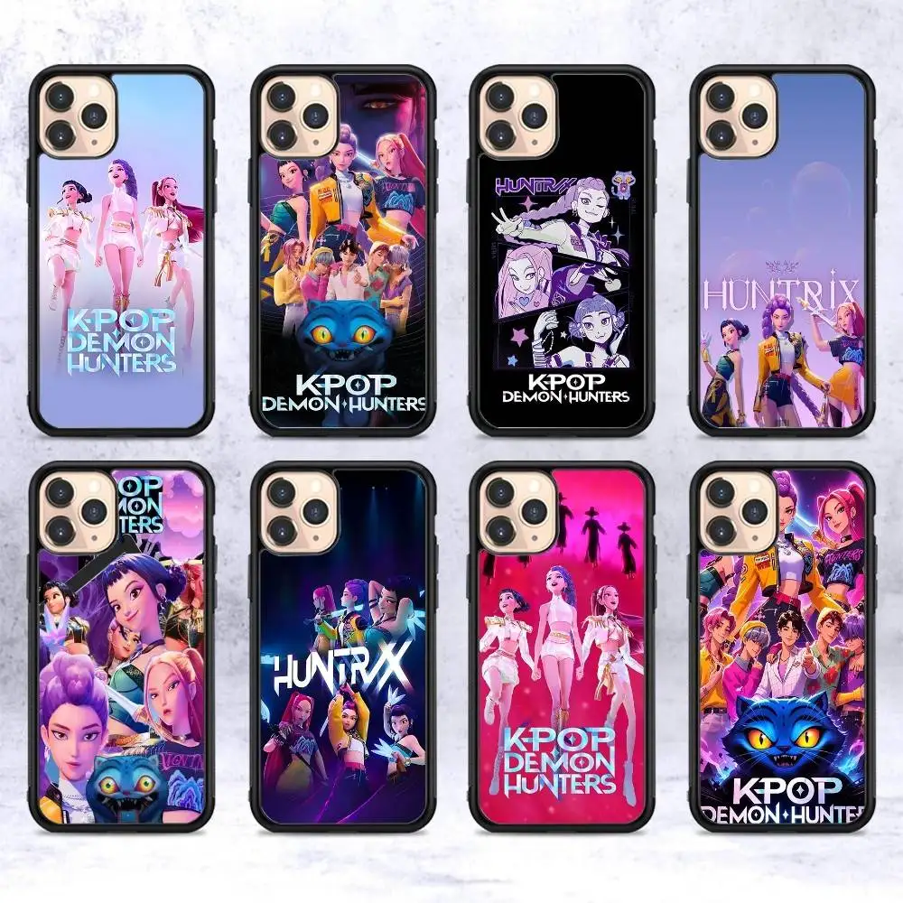 Coque de téléphone populaire KPop Movie D-Demon H-Hunters PC+TPU pour iPhone 11 12 13 14 15 16 17 Plus Pro Max